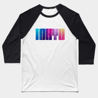 Tokyo Cyberpunk Colors Baseball T-Shirt